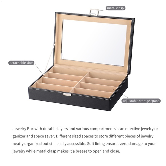 ✨NEW Premium Quality 8 Slot Accessories/Sunglasses Case - Picture 3 of 4